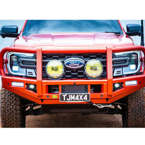 TJM outback bull bar black steel