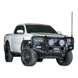 TJM outback bull bar black steel