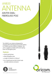 AM/FM DAB+ Radio Antenna