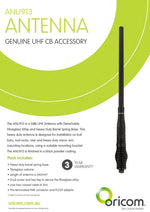 Load image into Gallery viewer, 3dBi UHF CB Antenna with Detachable Fibreglass Pole
